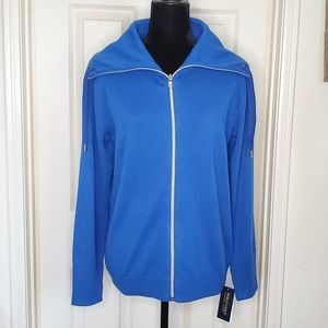 NWT Polo Golf Ralph Lauren Royal Blue Cashmere Zipup Jacket